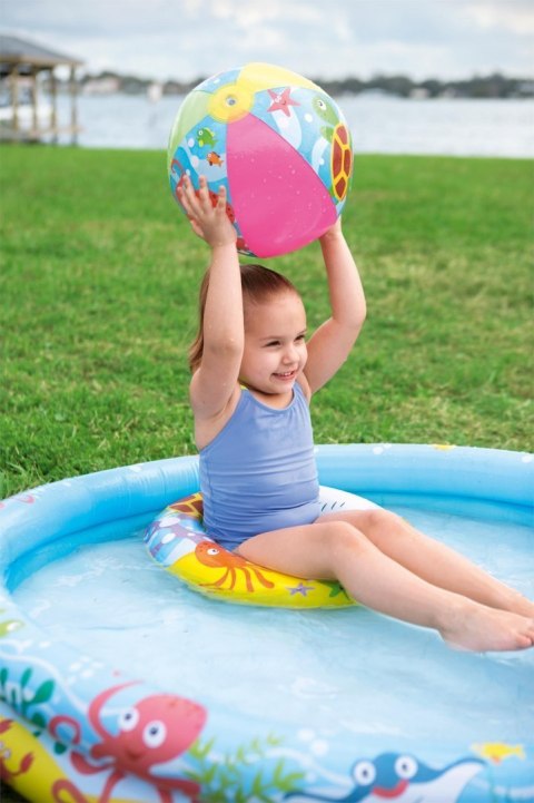 Dmuchany Basen 3w1 dla dzieci 122x20cm Tropikalny BESTWAY + Kółko do pływania + Piłka plażowa Dmuchany Basen 3w1 dla dzieci 122x20cm Tropikalny BESTWAY + Kółko do pływania + Piłka plażowa