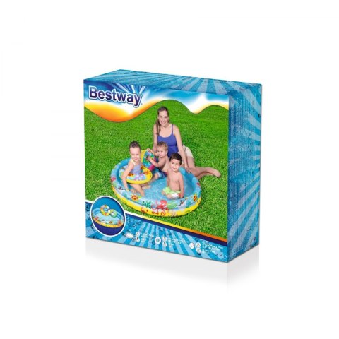 Dmuchany Basen 3w1 dla dzieci 122x20cm Tropikalny BESTWAY + Kółko do pływania + Piłka plażowa Dmuchany Basen 3w1 dla dzieci 122x20cm Tropikalny BESTWAY + Kółko do pływania + Piłka plażowa