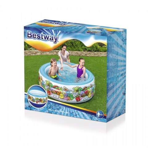 Dmuchany Basen dla dzieci 6+ Character Play BESTWAY 3 pierścienie Dmuchany Basen dla dzieci 6+ Character Play BESTWAY 3 pierścienie