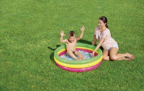 Dmuchany Basen dla dzieci Brodzik Tęcza 102x25cm BESTWAY + Łatka naprawcza Dmuchany Basen dla dzieci Brodzik Tęcza 102x25cm BESTWAY + Łatka naprawcza