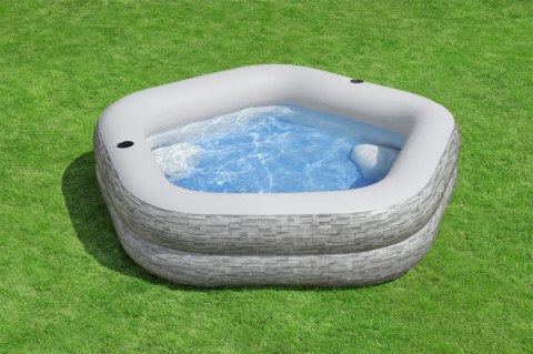 Dmuchany Basen ogrodowy dla rodziny 213x206x53cm BESTWAY + Dmuchane Siedziska + Cup holdery Dmuchany Basen ogrodowy dla rodziny 213x206x53cm BESTWAY + Dmuchane Siedziska + Cup holdery