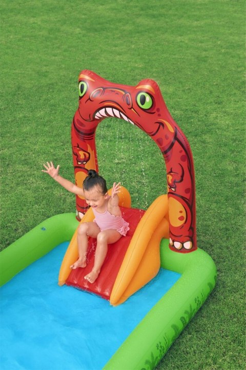 Dmuchany Plac zabaw Brodzik Świat Dinozaurów dla dzieci 2+ BESTWAY 241x140x137cm + Zjeżdżalnia + Natrysk wodny + Akcesoria Dmuchany Plac zabaw Brodzik Świat Dinozaurów dla dzieci 2+ BESTWAY 241x140x137cm + Zjeżdżalnia + Natrysk wodny + Akcesoria