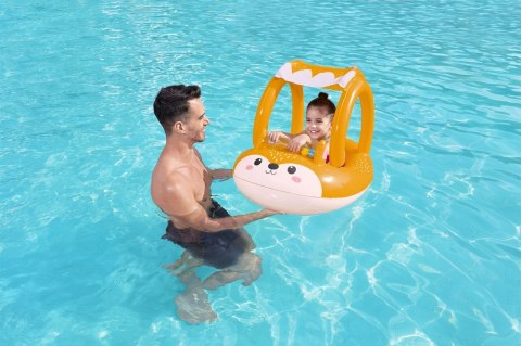 Dmuchany Ponton Lisek dla dzieci 3+ BESTWAY 94x66cm + Dmuchany daszek + Sensoryczna grzechotka Dmuchany Ponton Lisek dla dzieci 3+ BESTWAY 94x66cm + Dmuchany daszek + Sensoryczna grzechotka