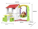 Domek ogrodowy 3w1 dla dzieci Czerwony dach Domek ogrodowy 3w1 dla dzieci Czerwony dach