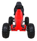 Duży Gokart Strong na pedały dla dzieci Czerwony + Obciążenie 100 kg + Koła EVA + Hamulec ręczny + Sportowy fotel Duży Gokart Strong na pedały dla dzieci Czerwony + Obciążenie 100 kg + Koła EVA + Hamulec ręczny + Sportowy fotel