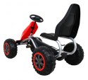 Duży Gokart Strong na pedały dla dzieci Czerwony + Obciążenie 100 kg + Koła EVA + Hamulec ręczny + Sportowy fotel Duży Gokart Strong na pedały dla dzieci Czerwony + Obciążenie 100 kg + Koła EVA + Hamulec ręczny + Sportowy fotel
