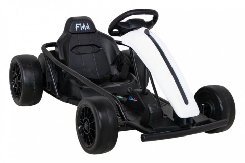 Gokart FX1 Drift Master na akumulator dla dzieci Biały + Funkcja Driftu + Koła EVA Gokart FX1 Drift Master na akumulator dla dzieci Biały + Funkcja Driftu + Koła EVA