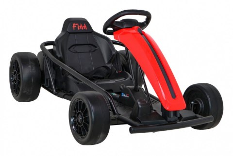Gokart FX1 Drift Master na akumulator dla dzieci Czerwony + Funkcja Driftu + Koła EVA Gokart FX1 Drift Master na akumulator dla dzieci Czerwony + Funkcja Driftu + Koła EVA