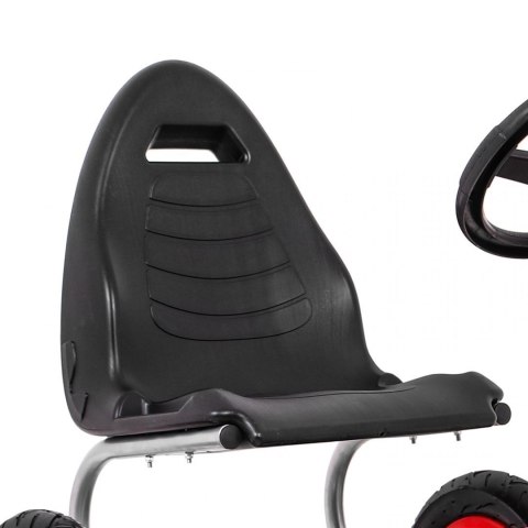 Gokart Full Ahead AIR na pedały dla dzieci 3+ Czerwony + Regulacja siedziska + Pompowane koła + Hamulec ręczny Gokart Full Ahead AIR na pedały dla dzieci 3+ Czerwony + Regulacja siedziska + Pompowane koła + Hamulec ręczny