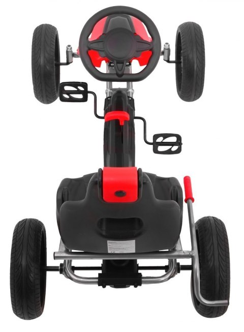 Gokart Grand Ride na pedały dla dzieci 3+ Czerwony + Koła EVA + Regulacja fotela + Hamulec ręczny Gokart Grand Ride na pedały dla dzieci 3+ Czerwony + Koła EVA + Regulacja fotela + Hamulec ręczny