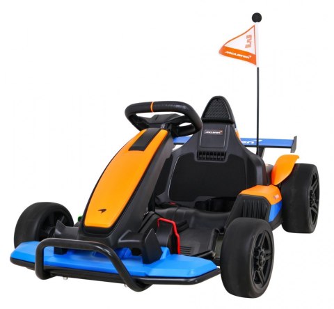 Gokart McLaren Drift na akumulator dla dzieci + Funkcja driftu + Sportowe siedzenie + Światła LED + Wolny Start + EVA Gokart McLaren Drift na akumulator dla dzieci + Funkcja driftu + Sportowe siedzenie + Światła LED + Wolny Start + EVA