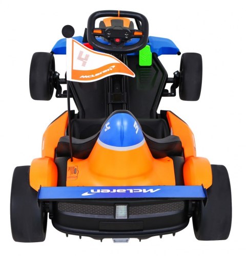 Gokart McLaren Drift na akumulator dla dzieci + Funkcja driftu + Sportowe siedzenie + Światła LED + Wolny Start + EVA Gokart McLaren Drift na akumulator dla dzieci + Funkcja driftu + Sportowe siedzenie + Światła LED + Wolny Start + EVA