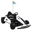 Gokart Speed 7 Drift King na akumulator dla dzieci Biały + Funkcja driftu + Sportowe siedzenie + 2 Prędkości + EVA Gokart Speed 7 Drift King na akumulator dla dzieci Biały + Funkcja driftu + Sportowe siedzenie + 2 Prędkości + EVA