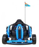 Gokart Speed 7 Drift King na akumulator dla dzieci Niebieski + Funkcja driftu + Sportowe siedzenie + 2 Prędkości + EVA Gokart Speed 7 Drift King na akumulator dla dzieci Niebieski + Funkcja driftu + Sportowe siedzenie + 2 Prędkości + EVA
