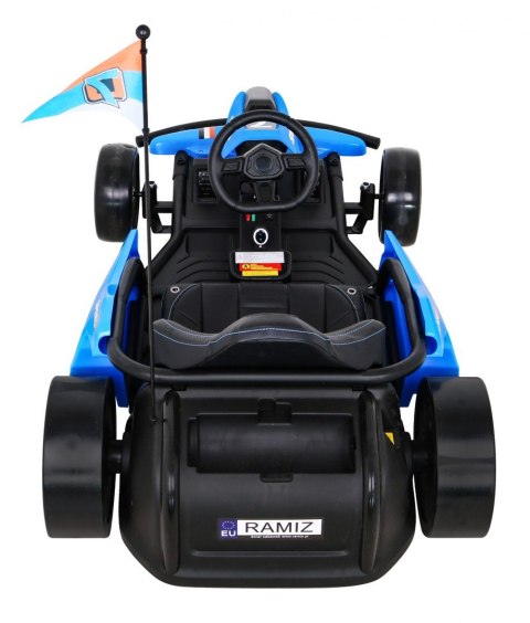 Gokart Speed 7 Drift King na akumulator dla dzieci Niebieski + Funkcja driftu + Sportowe siedzenie + 2 Prędkości + EVA Gokart Speed 7 Drift King na akumulator dla dzieci Niebieski + Funkcja driftu + Sportowe siedzenie + 2 Prędkości + EVA