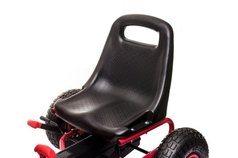 Gokart na Pedały AIR PerHour dla dzieci Czerwony + Hamulec ręczny + Pompowane koła + Regulacja siedzenia Gokart na Pedały AIR PerHour dla dzieci Czerwony + Hamulec ręczny + Pompowane koła + Regulacja siedzenia