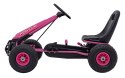 Gokart na Pedały AIR PerHour dla dzieci Różowy + Hamulec ręczny + Pompowane koła + Regulacja siedzenia Gokart na Pedały AIR PerHour dla dzieci Różowy + Hamulec ręczny + Pompowane koła + Regulacja siedzenia