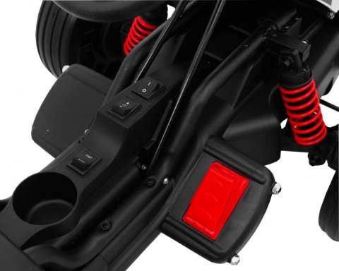 Gokart na akumulator Bolid XR-1 dla dzieci Biały + Regulowana kierownica + Profilowane siedzenie Gokart na akumulator Bolid XR-1 dla dzieci Biały + Regulowana kierownica + Profilowane siedzenie