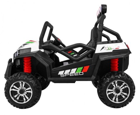 Grand Buggy Strong Lift dla dzieci Biały + Napęd 4x4 + Pilot + Bagażnik + Radio MP3 + LED Grand Buggy Strong Lift dla dzieci Biały + Napęd 4x4 + Pilot + Bagażnik + Radio MP3 + LED