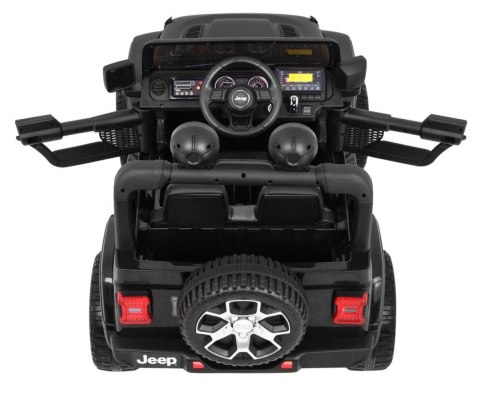 Jeep Wrangler Rubicon na akumulator dla dzieci Czarny + Pilot + Radio MP3 LED + Koła EVA Jeep Wrangler Rubicon na akumulator dla dzieci Czarny + Pilot + Radio MP3 LED + Koła EVA