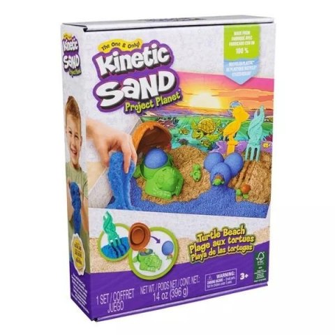 Kinetic Sand - Piasek kinetyczny Plaża żółwi Kinetic Sand - Piasek kinetyczny Plaża żółwi