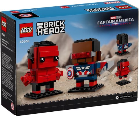 LEGO 40668 BrickHeadz Kapitan Ameryka Czerwony Hul LEGO 40668 BrickHeadz Kapitan Ameryka Czerwony Hul