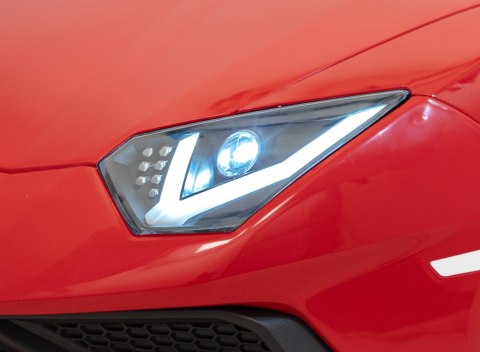 Lamborghini Aventador SV na akumulator dla 2 dzieci Czerwony + Silnik bezszczotkowy + Pompowane koła + Audio LED Lamborghini Aventador SV na akumulator dla 2 dzieci Czerwony + Silnik bezszczotkowy + Pompowane koła + Audio LED