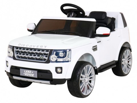 Land Rover Discovery Autko elektryczne dla dzieci Biały + Pilot + Koła EVA + Wolny Start + Radio MP3 Land Rover Discovery Autko elektryczne dla dzieci Biały + Pilot + Koła EVA + Wolny Start + Radio MP3