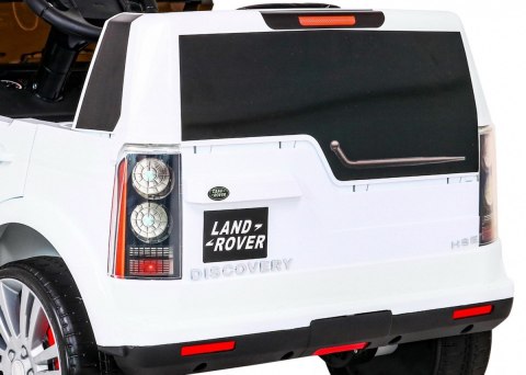 Land Rover Discovery Autko elektryczne dla dzieci Biały + Pilot + Koła EVA + Wolny Start + Radio MP3 Land Rover Discovery Autko elektryczne dla dzieci Biały + Pilot + Koła EVA + Wolny Start + Radio MP3