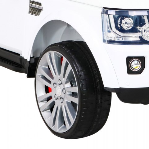 Land Rover Discovery Autko elektryczne dla dzieci Biały + Pilot + Koła EVA + Wolny Start + Radio MP3 Land Rover Discovery Autko elektryczne dla dzieci Biały + Pilot + Koła EVA + Wolny Start + Radio MP3