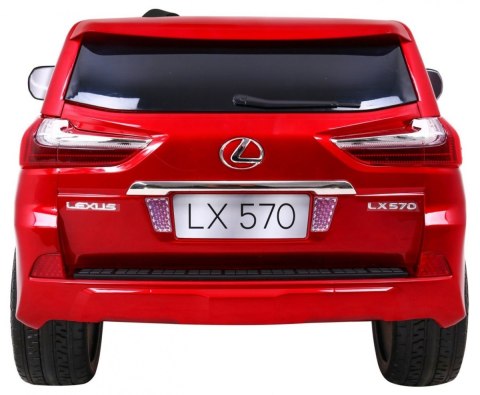 Lexus LX570 Lakierowane Autko dla 2 dzieci Czerwony + Pilot + Koła EVA + Radio MP3 LED Lexus LX570 Lakierowane Autko dla 2 dzieci Czerwony + Pilot + Koła EVA + Radio MP3 LED