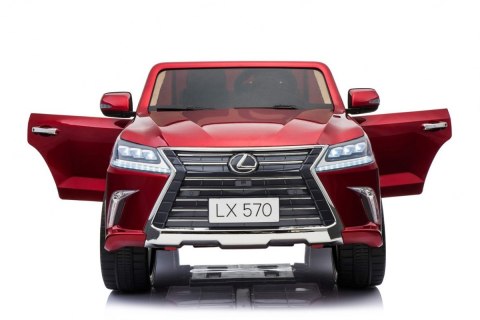 Lexus LX570 Lakierowane Autko dla 2 dzieci Czerwony + Pilot + Koła EVA + Radio MP3 LED Lexus LX570 Lakierowane Autko dla 2 dzieci Czerwony + Pilot + Koła EVA + Radio MP3 LED
