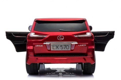 Lexus LX570 Lakierowane Autko dla 2 dzieci Czerwony + Pilot + Koła EVA + Radio MP3 LED Lexus LX570 Lakierowane Autko dla 2 dzieci Czerwony + Pilot + Koła EVA + Radio MP3 LED