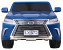Lexus LX570 Lakierowane Autko dla 2 dzieci Niebieski + Pilot + Koła EVA + Radio MP3 LED