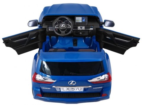 Lexus LX570 Lakierowane Autko dla 2 dzieci Niebieski + Pilot + Koła EVA + Radio MP3 LED Lexus LX570 Lakierowane Autko dla 2 dzieci Niebieski + Pilot + Koła EVA + Radio MP3 LED