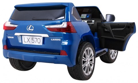 Lexus LX570 Lakierowane Autko dla 2 dzieci Niebieski + Pilot + Koła EVA + Radio MP3 LED Lexus LX570 Lakierowane Autko dla 2 dzieci Niebieski + Pilot + Koła EVA + Radio MP3 LED