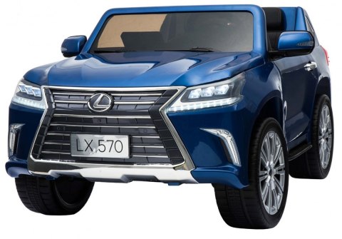 Lexus LX570 Lakierowane Autko dla 2 dzieci Niebieski + Pilot + Koła EVA + Radio MP3 LED Lexus LX570 Lakierowane Autko dla 2 dzieci Niebieski + Pilot + Koła EVA + Radio MP3 LED