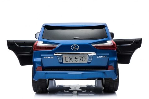 Lexus LX570 Lakierowane Autko dla 2 dzieci Niebieski + Pilot + Koła EVA + Radio MP3 LED Lexus LX570 Lakierowane Autko dla 2 dzieci Niebieski + Pilot + Koła EVA + Radio MP3 LED
