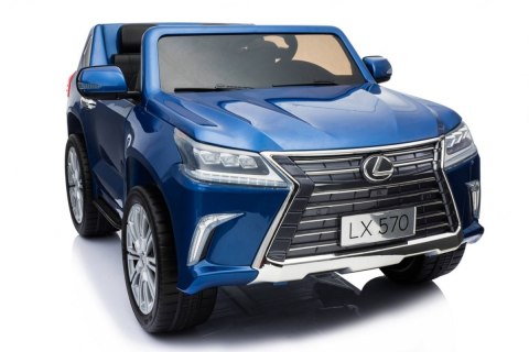 Lexus LX570 Lakierowane Autko dla 2 dzieci Niebieski + Pilot + Koła EVA + Radio MP3 LED Lexus LX570 Lakierowane Autko dla 2 dzieci Niebieski + Pilot + Koła EVA + Radio MP3 LED