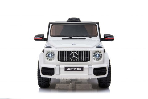 Mercedes AMG G63 dla dzieci Biały + Pilot + MP3 LED + Wolny Start + EVA + Pasy Mercedes AMG G63 dla dzieci Biały + Pilot + MP3 LED + Wolny Start + EVA + Pasy