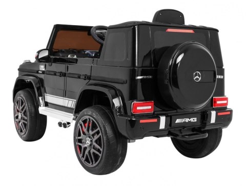 Mercedes AMG G63 dla dzieci Lakier Czarny + Pilot + MP3 LED + Wolny Start + EVA + Pasy Mercedes AMG G63 dla dzieci Lakier Czarny + Pilot + MP3 LED + Wolny Start + EVA + Pasy