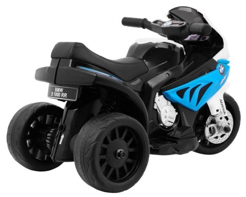 Motor BMW S1000 RR Mini na akumulator dla dzieci Niebieski + 3 koła + Dźwięki + LED Motor BMW S1000 RR Mini na akumulator dla dzieci Niebieski + 3 koła + Dźwięki + LED
