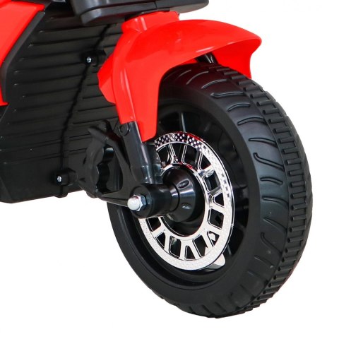 Motorek Fast Tourist na akumulator dla dzieci Czerwony + Audio + Światła + Ekoskóra Motorek Fast Tourist na akumulator dla dzieci Czerwony + Audio + Światła + Ekoskóra