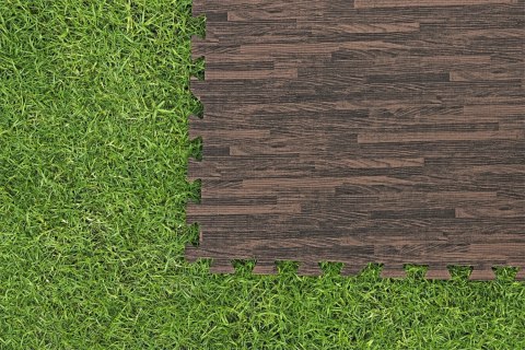 Piankowa Mata pod basen ogrodowy Imitacja drewna 12 szt. 50x50cm BESTWAY Piankowa Mata pod basen ogrodowy Imitacja drewna 12 szt. 50x50cm BESTWAY