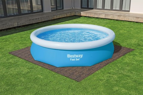 Piankowa Mata pod basen ogrodowy Imitacja drewna 12 szt. 50x50cm BESTWAY Piankowa Mata pod basen ogrodowy Imitacja drewna 12 szt. 50x50cm BESTWAY