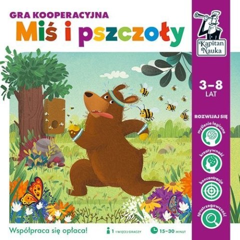 Planszowa Gra kooperacyjna "Miś i Pszczoły" dla dzieci 3-8 lat Kapitan Nauka Planszowa Gra kooperacyjna "Miś i Pszczoły" dla dzieci 3-8 lat Kapitan Nauka
