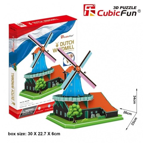 Puzzle 3D Wiatrak Holenderski XL Puzzle 3D Wiatrak Holenderski XL