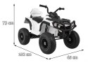 Quad ATV Air na akumulator dla dzieci Biały + Koła pompowane + Radio MP3 + Wolny Start Quad ATV Air na akumulator dla dzieci Biały + Koła pompowane + Radio MP3 + Wolny Start