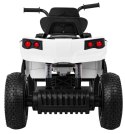 Quad ATV Air na akumulator dla dzieci Biały + Koła pompowane + Radio MP3 + Wolny Start Quad ATV Air na akumulator dla dzieci Biały + Koła pompowane + Radio MP3 + Wolny Start