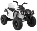 Quad ATV Air na akumulator dla dzieci Biały + Koła pompowane + Radio MP3 + Wolny Start Quad ATV Air na akumulator dla dzieci Biały + Koła pompowane + Radio MP3 + Wolny Start